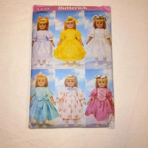 Vintage Butterick 5329 Doll Dresses for 18", American Girl Doll, My Life…